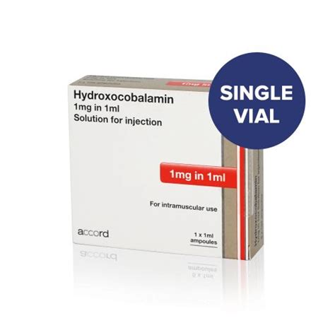 Hydroxocobalamin Solution For Injection 1mg/1ml (Single Vial) | Fox Pharma