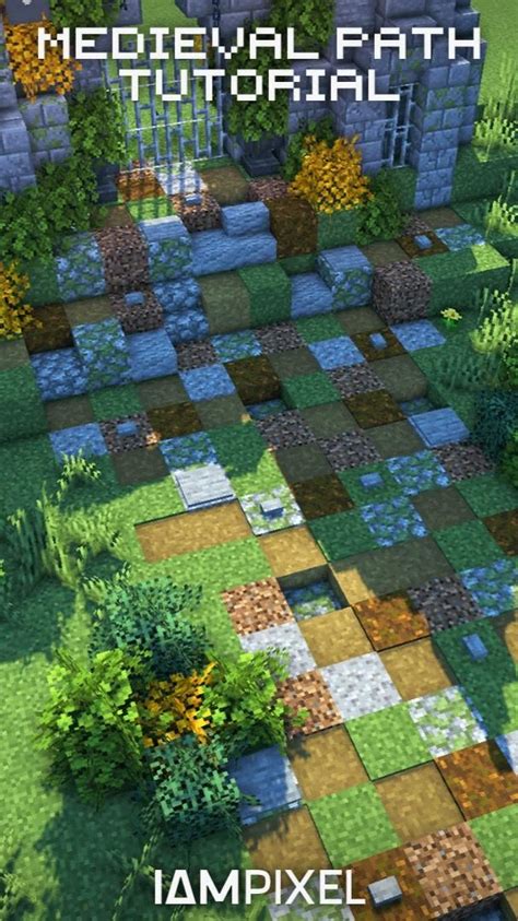 Minecraft Medieval Pathway Tutorial