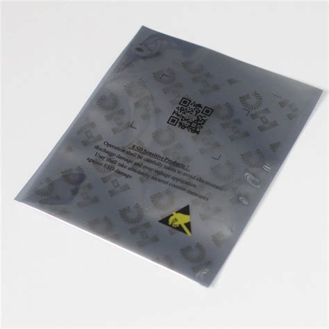 Resealable Antistatic Ziplock ESD Shielding Bag For Electronic Devices