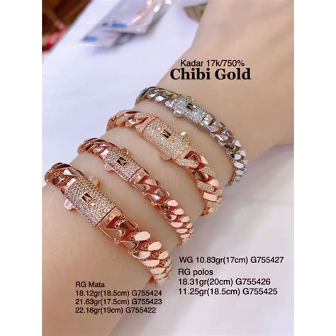 Jual Gelang Tangan Emas Sisik Naga Emas Kadar K Chibi Gold