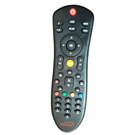 Manual Black New Dish TV Remote Model Name Number Dishtv 1 At 49 In