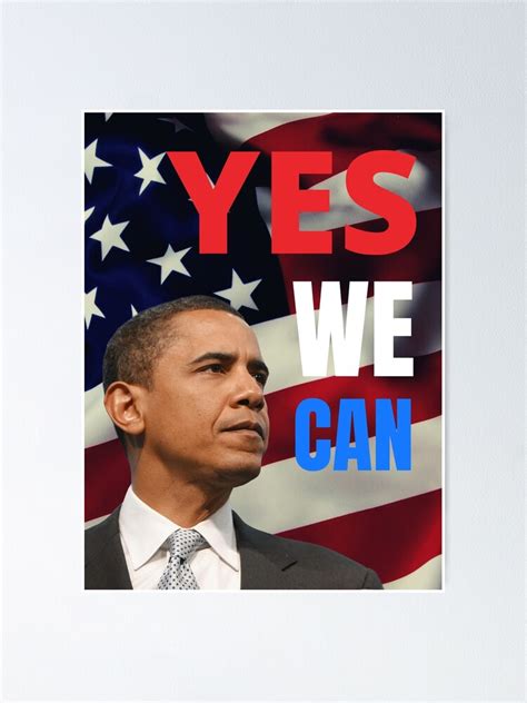 "Obama Yes, We Can" Poster for Sale by jsetow | Redbubble