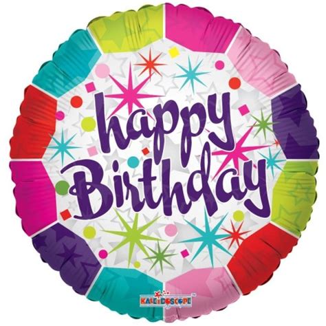 Palloncino Mylar Rotondo Happy Birthday Cm