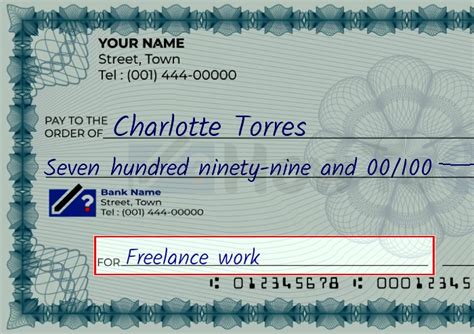 $799 Check - How to Write a Check for 799 Dollars?