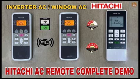 How To Use Hitachi Ac Remote Demo 2022 Inverter Ac Expendable Ac Window Ac Remote