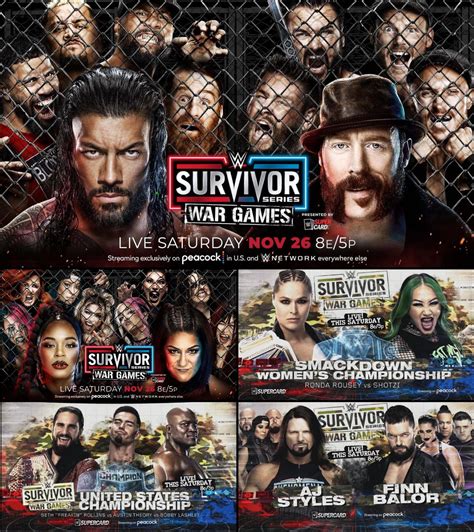 Card For Tonightstomorrows Wwe Survivor Series 2022 Smackdown