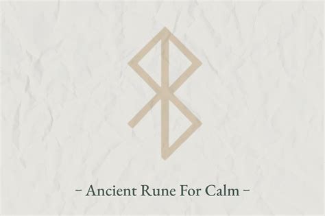 Ancient Rune For Calm As A Modern Stress Relief - Viking Style