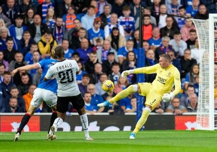 Rangers Goalkeeper Allan Mcgregor Clears Ball Editorial Stock Photo