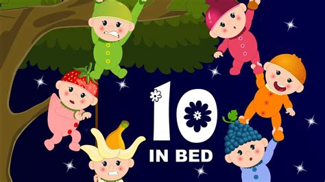 Ten In A Bed | Nursery Rhymes | kids rhymes - YouTube