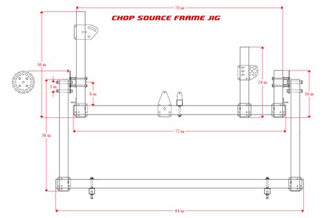 Chop Source Frame Jig Kits And Neck Centering Cones Motorcycle Frame