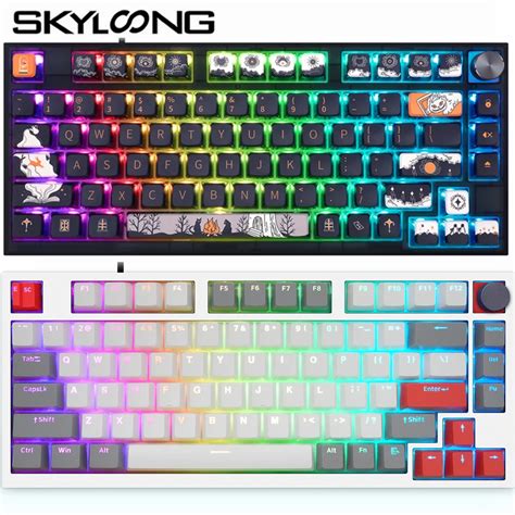 Skyloong Gk Rgb Mechanical Keyboard Switch Hot Swappable Pbt Key Cap Game Wired G Wireless