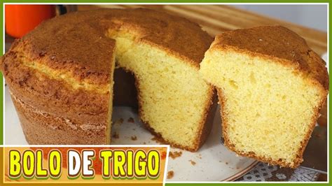 BOLO SIMPLES DE TRIGO I Receitas De Pai YouTube