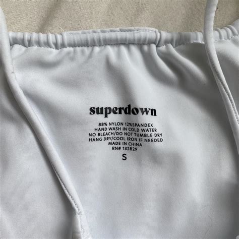 Superdown Raquel String Bikini Bottom In White By Depop