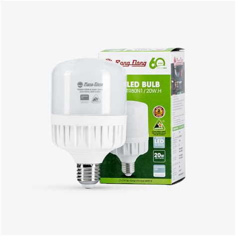 Bóng Đèn LED Bulb Trụ 20W Rạng Đông Lamp