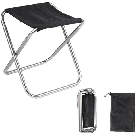 Camping Pliant Tabourets Mini Chaise Pliante Portable Dorée avec