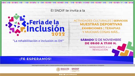 Organiza Dif Nacional Feria De La Inclusi N Sistema Nacional Dif