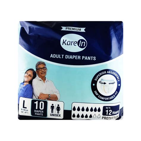 Buy Kare In Premium Adult Diapers Pants L 10 S Online At Best Price