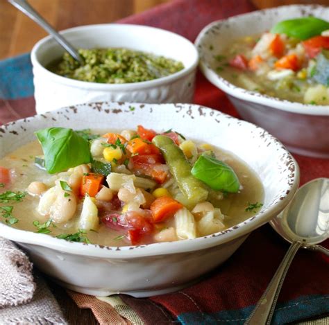 Provençal Vegetable Soup With Pistou Soupe Au Pistou Karens Kitchen Stories