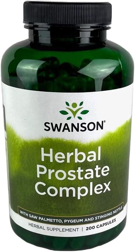 Swanson Herbal Prostate Complex Mens Supplement Features Pygeum Saw Palmetto And Stinging