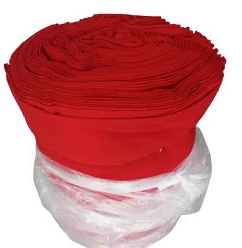 Plain Cotton Fleece Fabric Red At Rs Kg In New Delhi Id