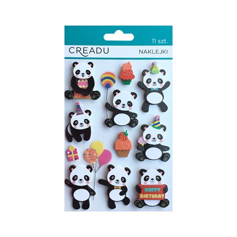 Naklejki Ozdobne Panda 11 Sztuk Creadu Creadu Sklep EMPIK