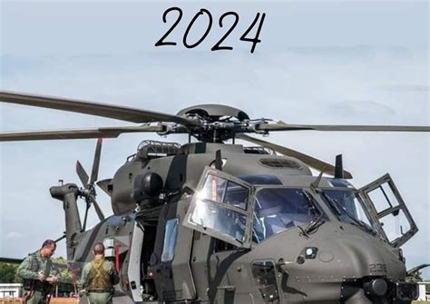 2024 Digital Calendar With Photos Of Military Helicopters 26 Page