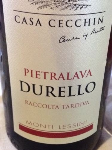 Casa Cecchin Pietralava Durello Raccolta Tardiva Vivino US