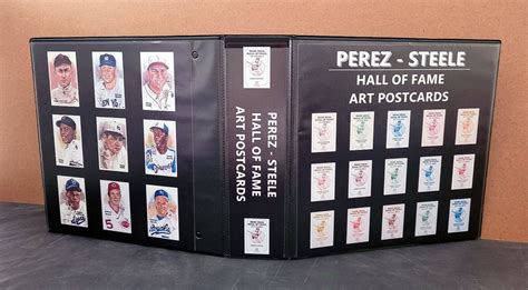 Perez Steele Hall Of Fame Postcards Custom Made Inch Album Binder