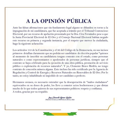 LaHistoria On Twitter No Me Quiero Ir TCE Ecuador Prefecto De El