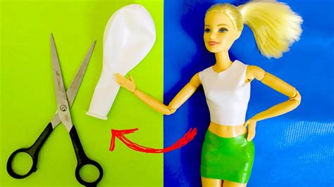 DIY Barbie Dresses With Balloons Easy No Sew Clothes For Barbies