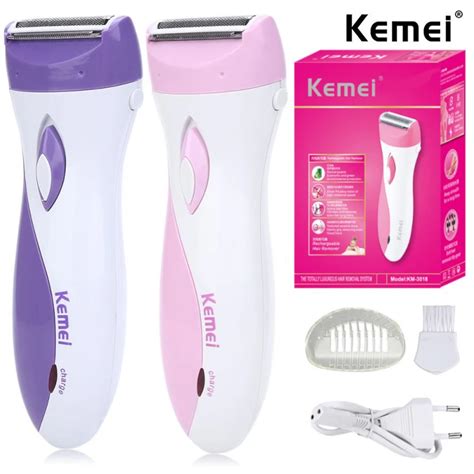 Kemei Cukur Wanita Perangkat Wol Pisau Pencukur Listrik Wol Epilator