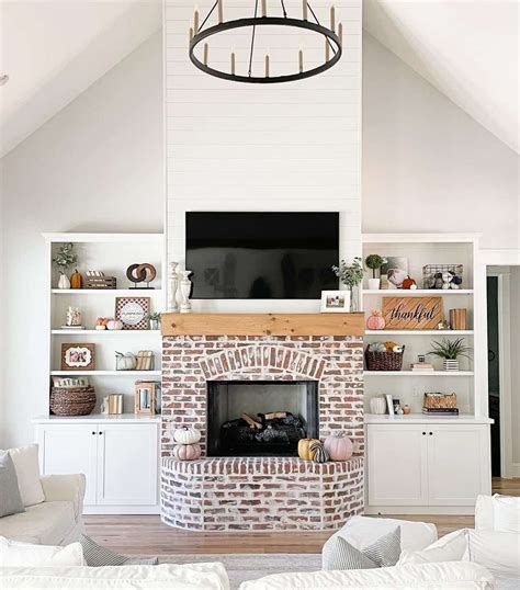 Vaulted Ceilings With Red Brick Fireplace Soul Lane