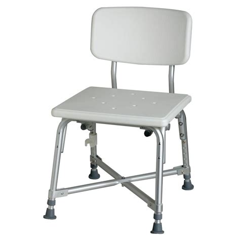 Medline Bath Safety Bariatric Bath Chair With Back Mds89745axw The