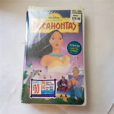 Walt Disney Masterpiece Collection Pocahontas 1996 Sealed Clamshell Vhs