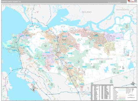 Contra Costa County Map With Cities