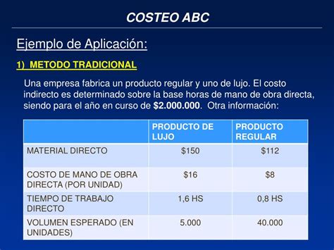 Ppt Costeo Abc Activity Based Costing Costeo Basado En Actividades