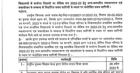 उ० प्र० बेसिक शिक्षा परिषद के नियंत्रणाधीन संचालित प्राथमिक एवं उच्च