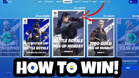 How To WIN MIX UP MONDAY BATTLE ROYALE BEST TIPS YouTube