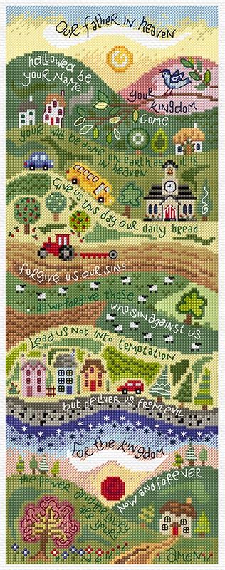 The Lords Prayer Cross Stitch Pattern Ben And Hannah Dunnett