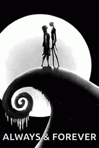 Two People Standing On Top Of A Wave In Front Of A Full Moon With The