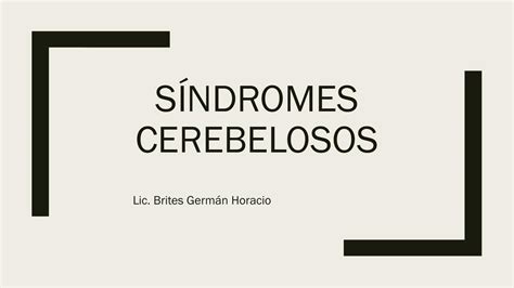 S Ndromes Cerebelosos Aby Fernandez Udocz