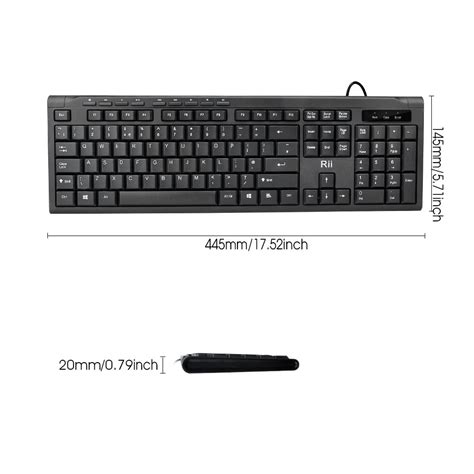 Buy Rii Rk Usb Wired Keyboard Full Size Office Keyboard Compatible