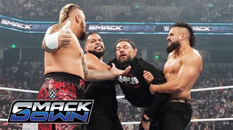 Full Segment The Bloodline Destroy Roman Reigns And Jimmy Uso