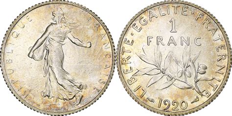 Frankreich Franc Paris Semeuse Paris Unz Silber Km