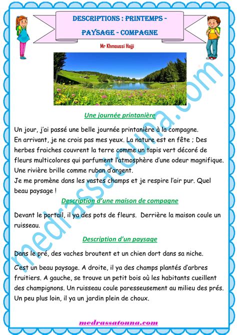 Pdf T L Charger Description D Un Paysage De Mer Gratuit Pdf Pdfprof