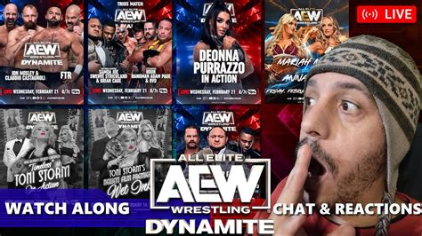 🔴 Aew Dynamite Live Stream Dynamite Live Reactions Dynamite Watch Along 2 21 2024