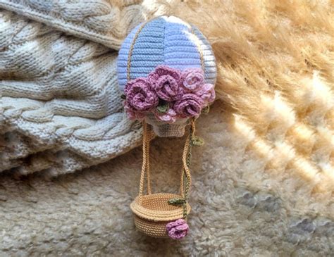 Es Eng Pdf Pattern Hot Air Balloon Amigurumi Pattern Crochet Etsy