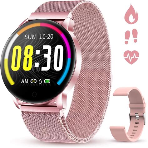 Smartwatch Donna Cinturino In Metallo Ciclo Fisiologico Femminile Ip