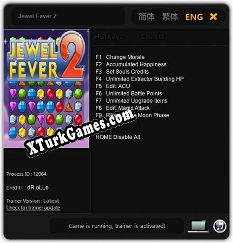 Jewel Fever 2: Cheats, Trainer +9 dR.oLLe » XTurkGames.COM