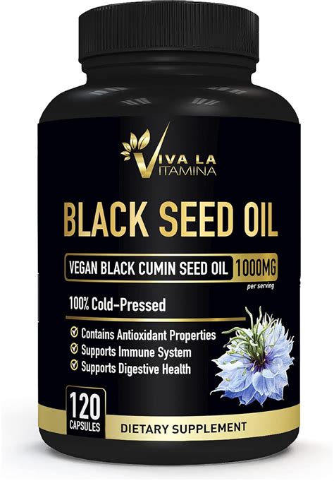 Buy Black Seed Oil Capsules 1000mg Antioxidant For Immune Support Joints And Digestion Cold